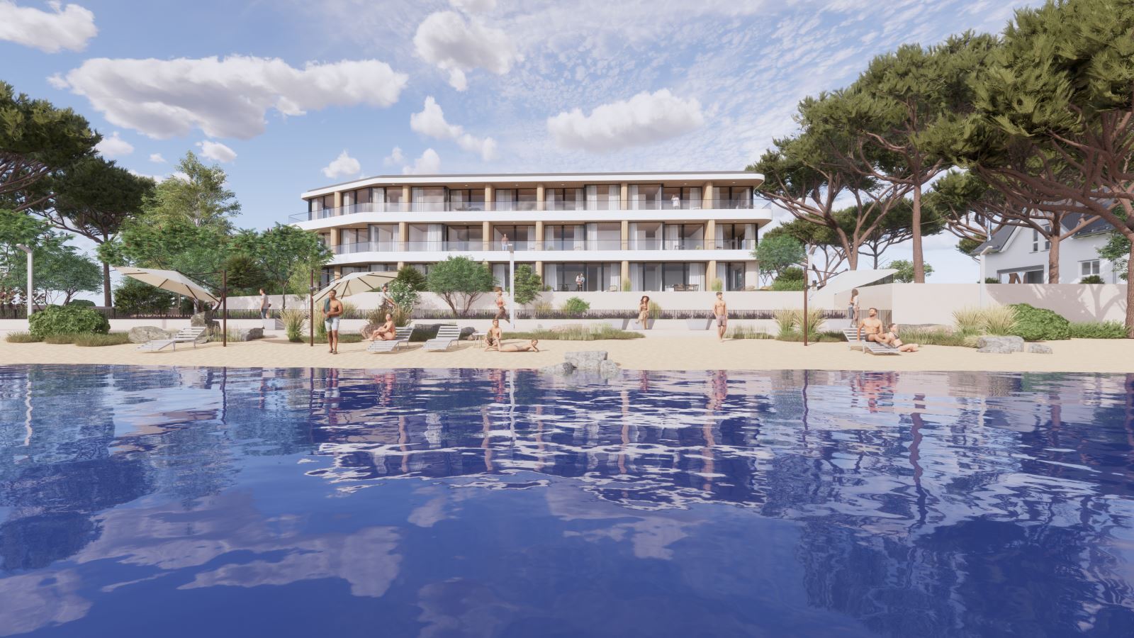 Apartament z dwiema sypialniami przy pierwszej linii morza w Kraimorie, Burgas