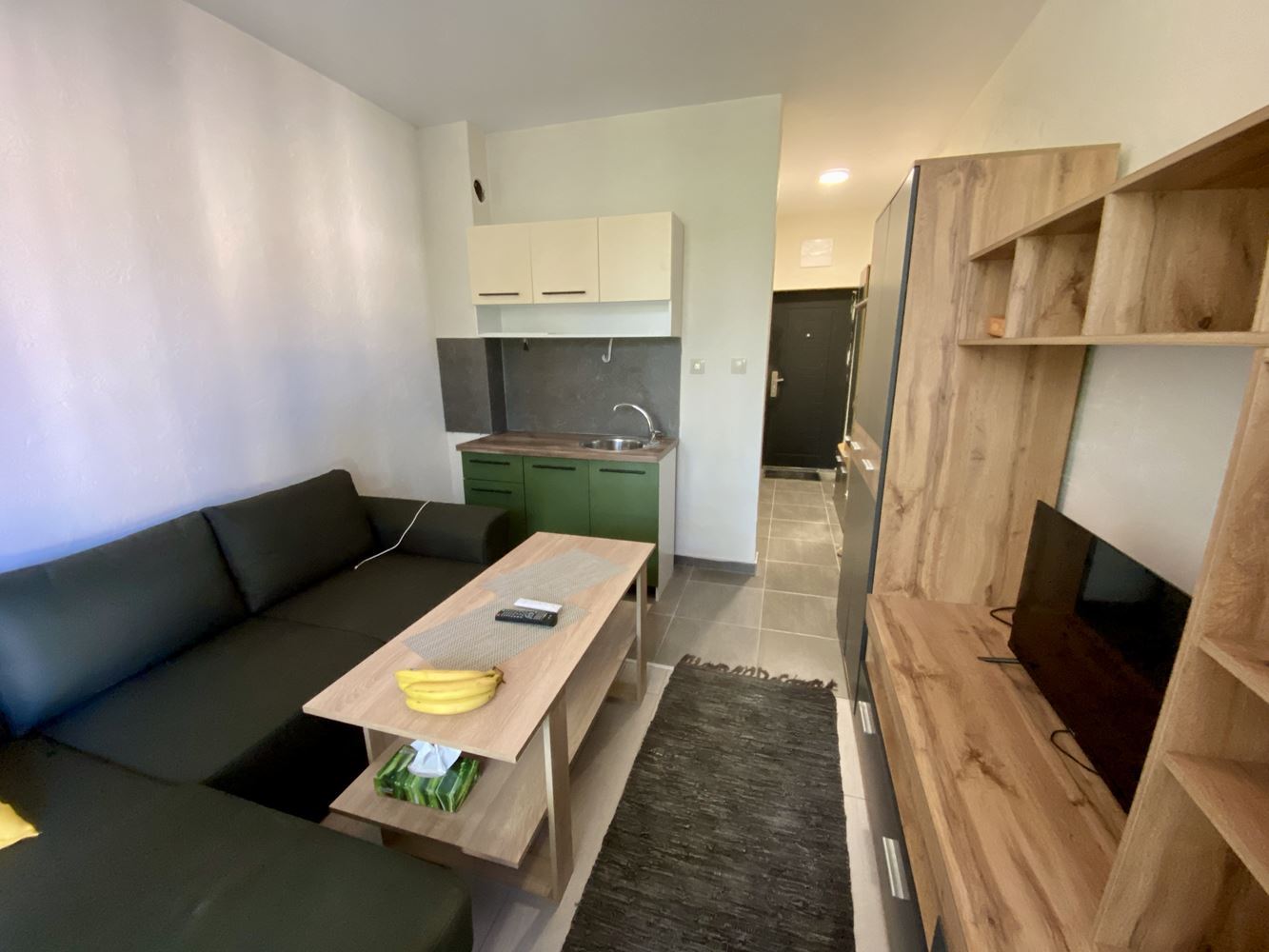 Umeblowane studio bez opłaty za utrzymanie w Słonecznym Brzegu – spokojna okolica i plaża w odległości spaceru