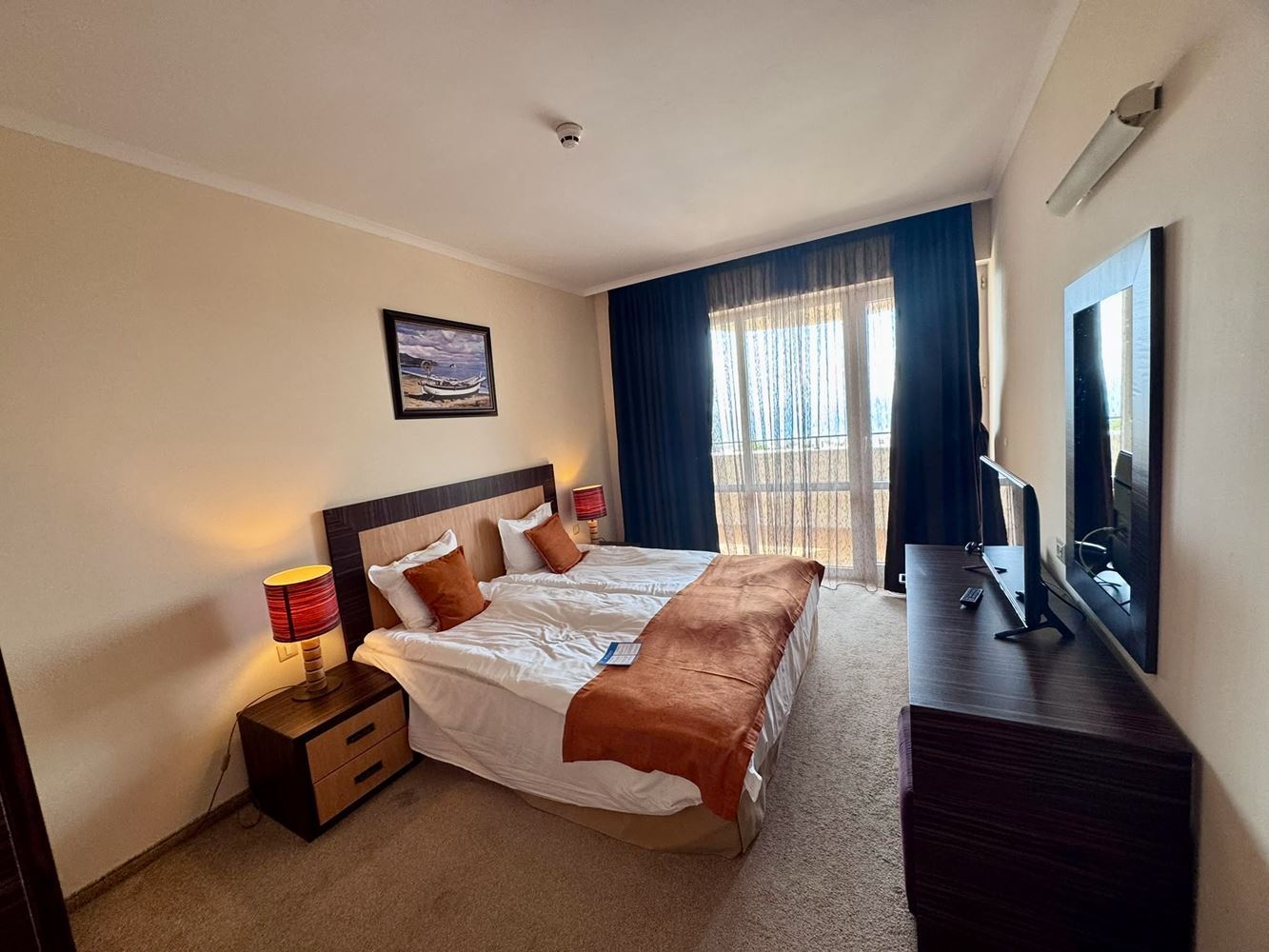 Apartament z jedną sypialnią w pierwszej linii z panoramicznym widokiem na morze w Słonecznym Brzegu