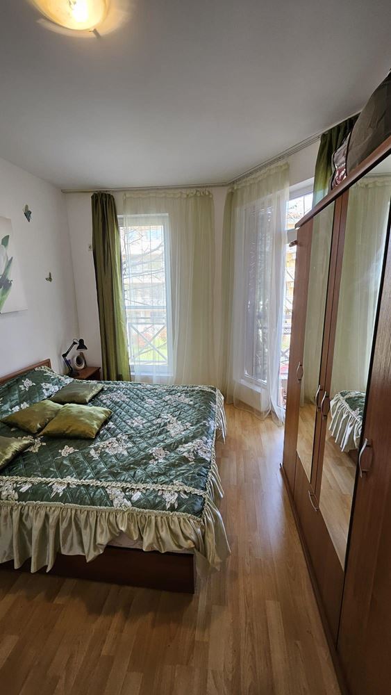 Nowoczesne mieszkanie z jedną sypialnią w zamkniętym kompleksie z basenami i atrakcjami wodnymi w rejonie Słonecznego Brzegu