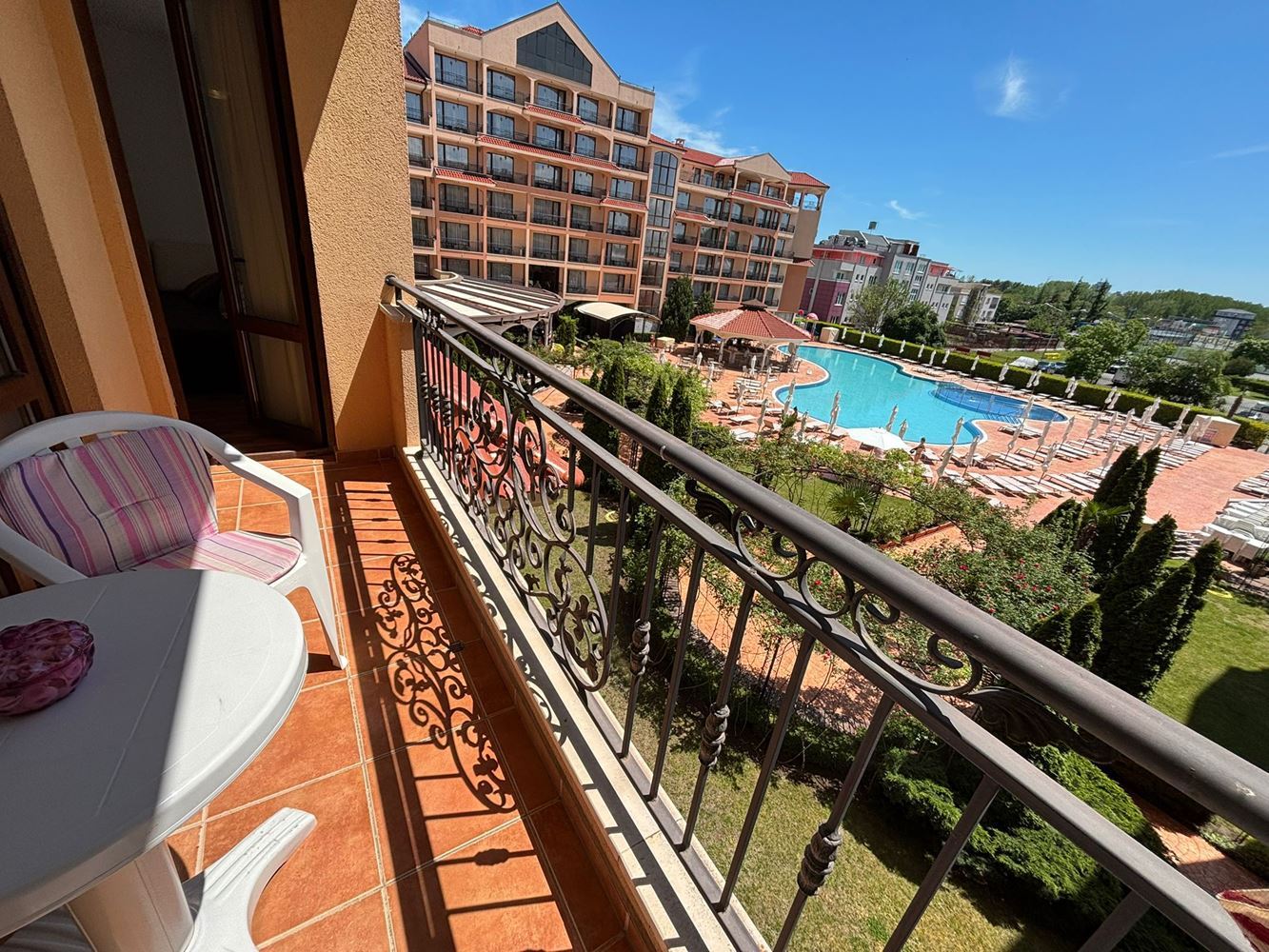 Przestronny apartament z jedną sypialnią w pobliżu Cacao Beach na Słonecznym Brzegu