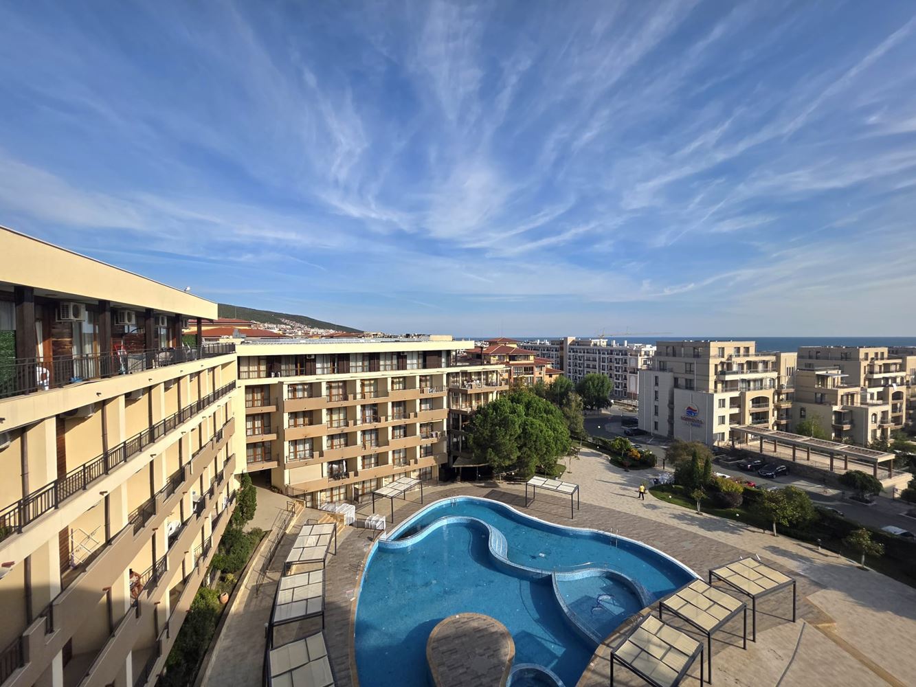 Nowy apartament z jedną sypialnią i panoramicznym widokiem na morze w Sveti Vlas