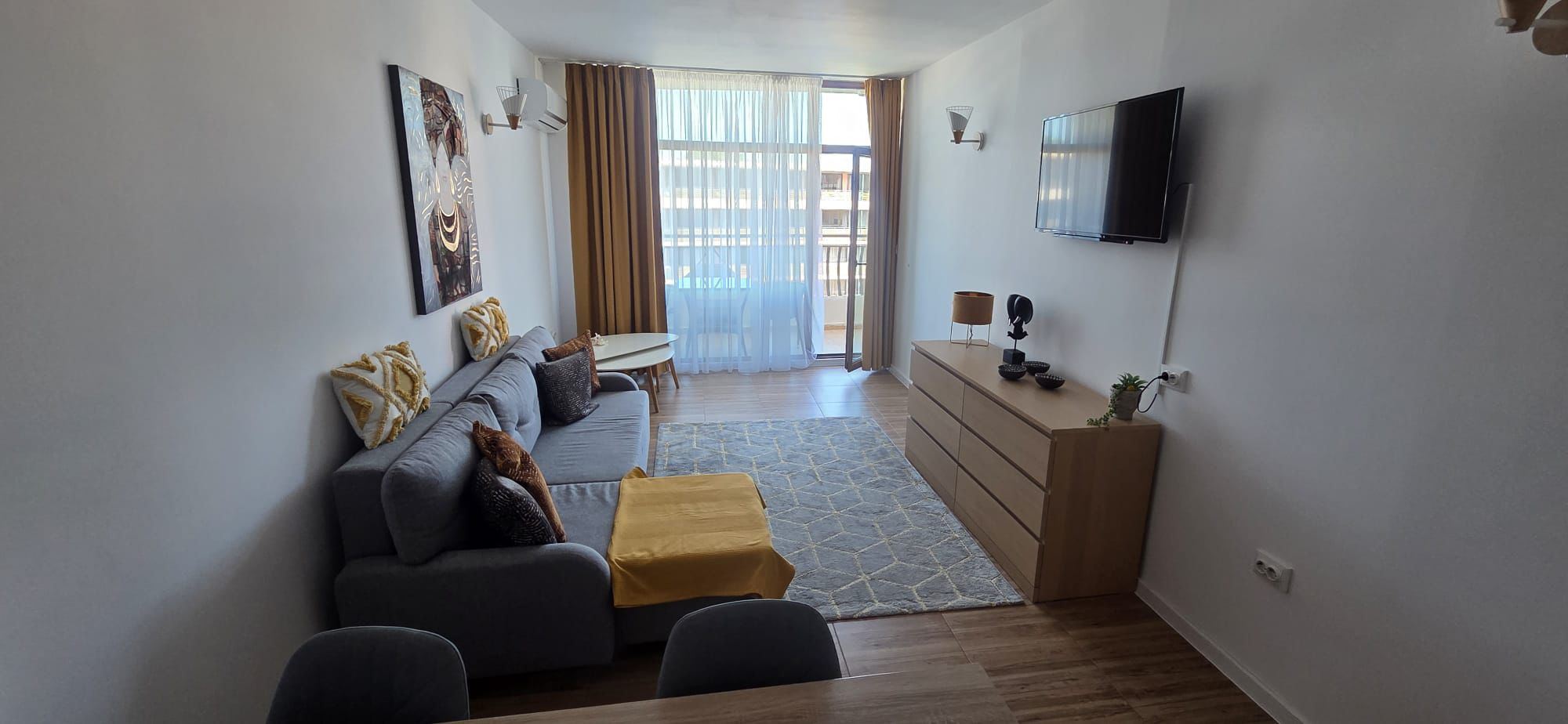 Apartament z jedną sypialnią 100 m od plaży w Słonecznym Brzegu – umeblowany i gotowy do zamieszkania