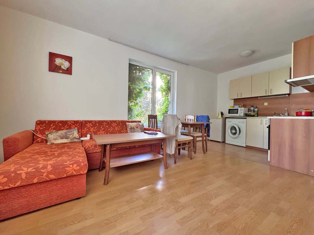 Apartament z jedną sypialnią z widokiem na basen, 100 m od plaży w Słonecznym Brzegu