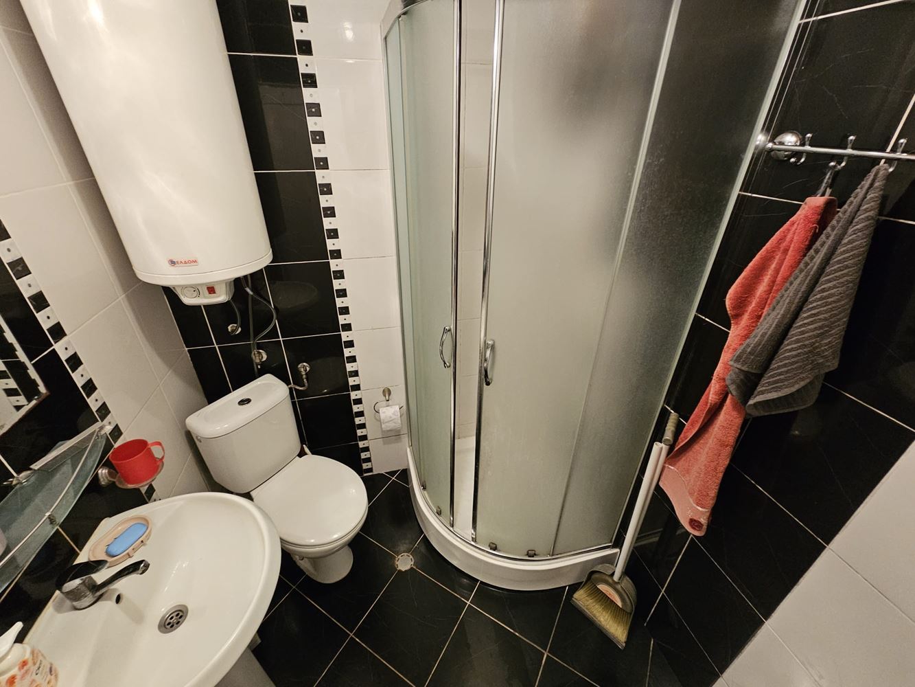 Studio z widokiem na morze w Świętym Własie – z miejscem parkingowym i bez opłaty za utrzymanie