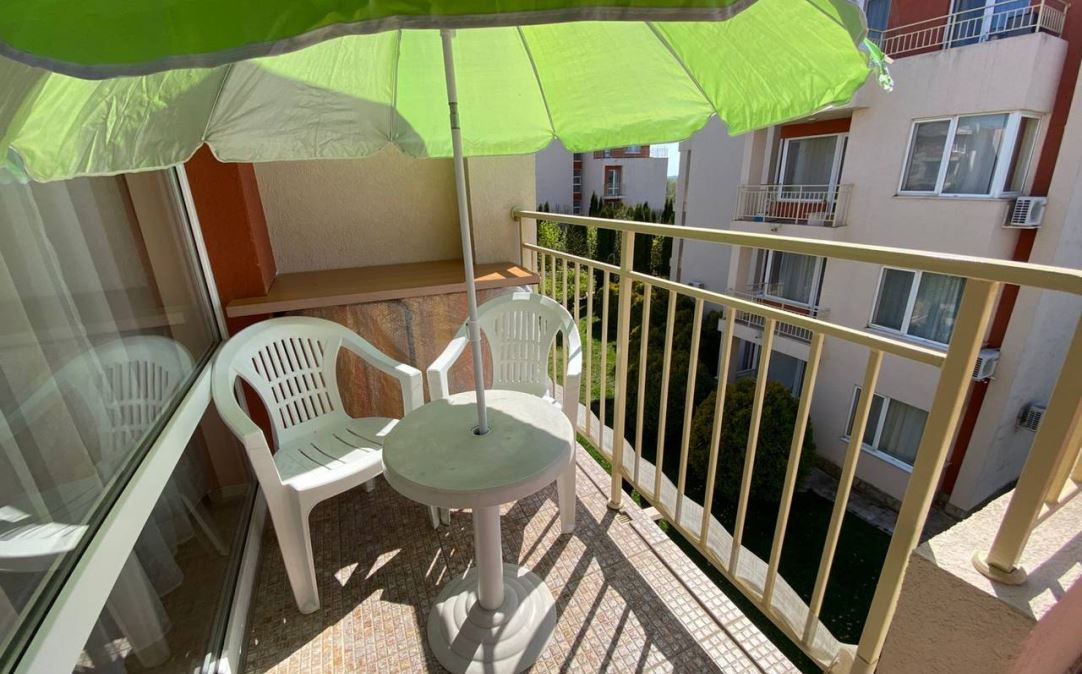 Przestronny apartament z jedną sypialnią w nowoczesnym kompleksie w Słonecznym Brzegu – komfort, zieleń i udogodnienia dla mieszkańców