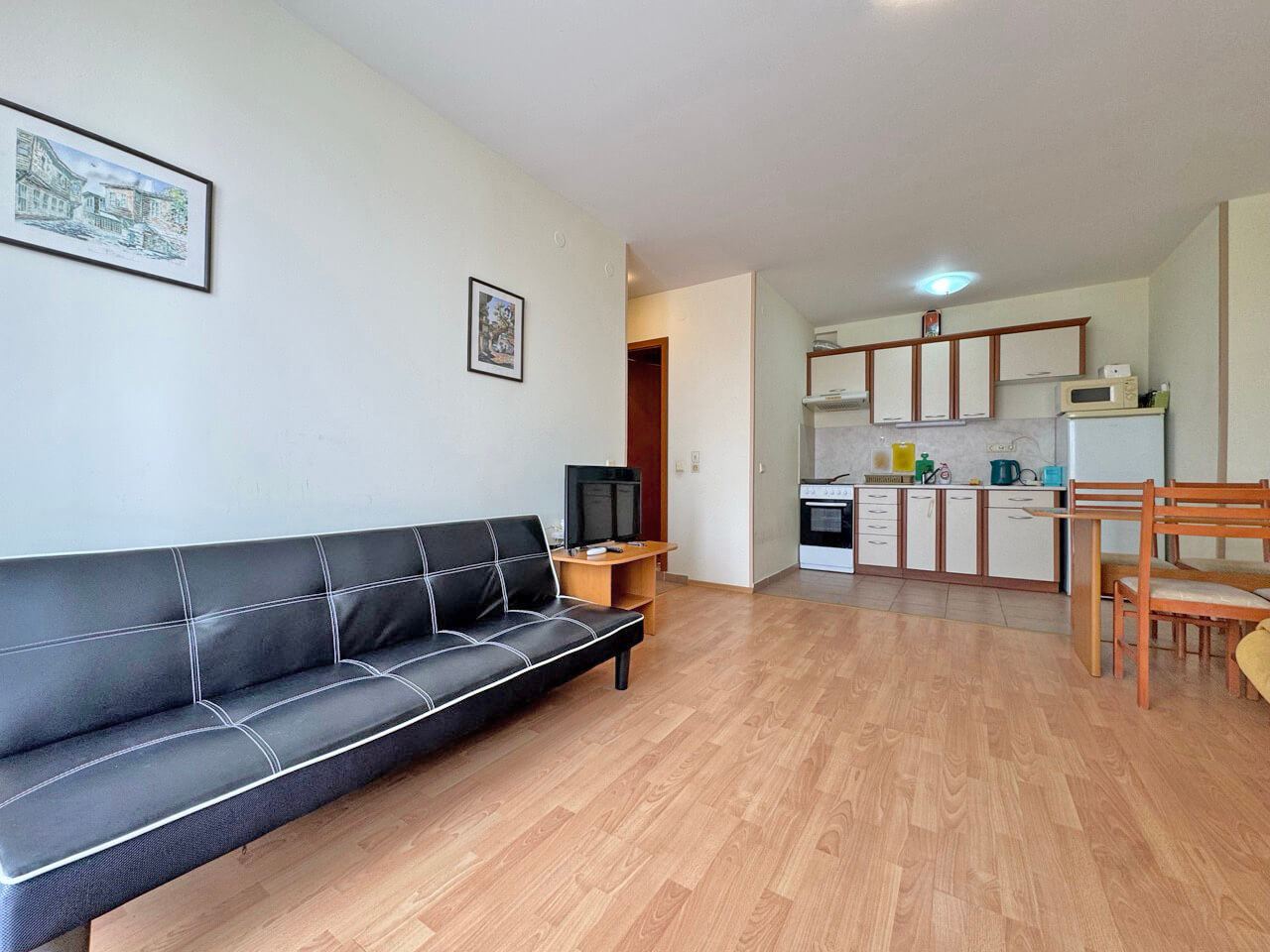 Przestronne mieszkanie z jedną sypialnią z widokiem na basen w Słonecznym Brzegu