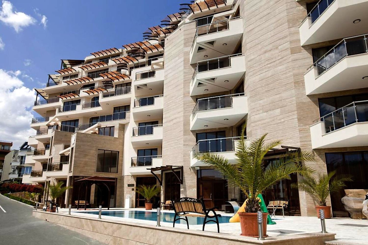 Apartament z jedną sypialnią i widokiem na morze w Sveti Vlas – 200 metrów od plaży