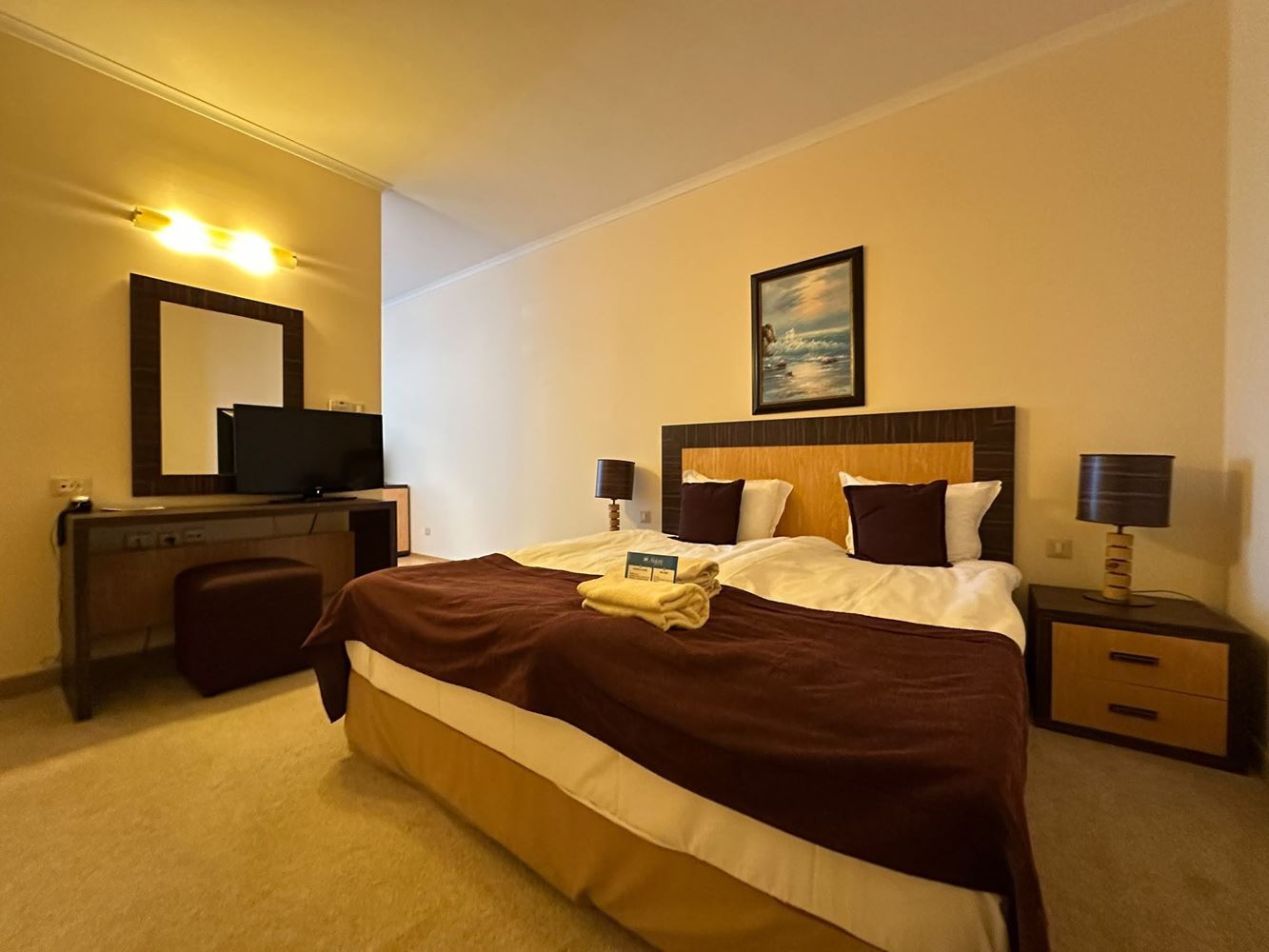 Apartament z imponującą panoramą morza w pierwszej linii w Słonecznym Brzegu