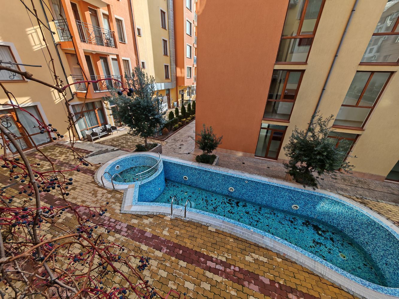 Apartament z dwiema sypialniami w Sveti Vlas z doskonałymi udogodnieniami w zamkniętym kompleksie