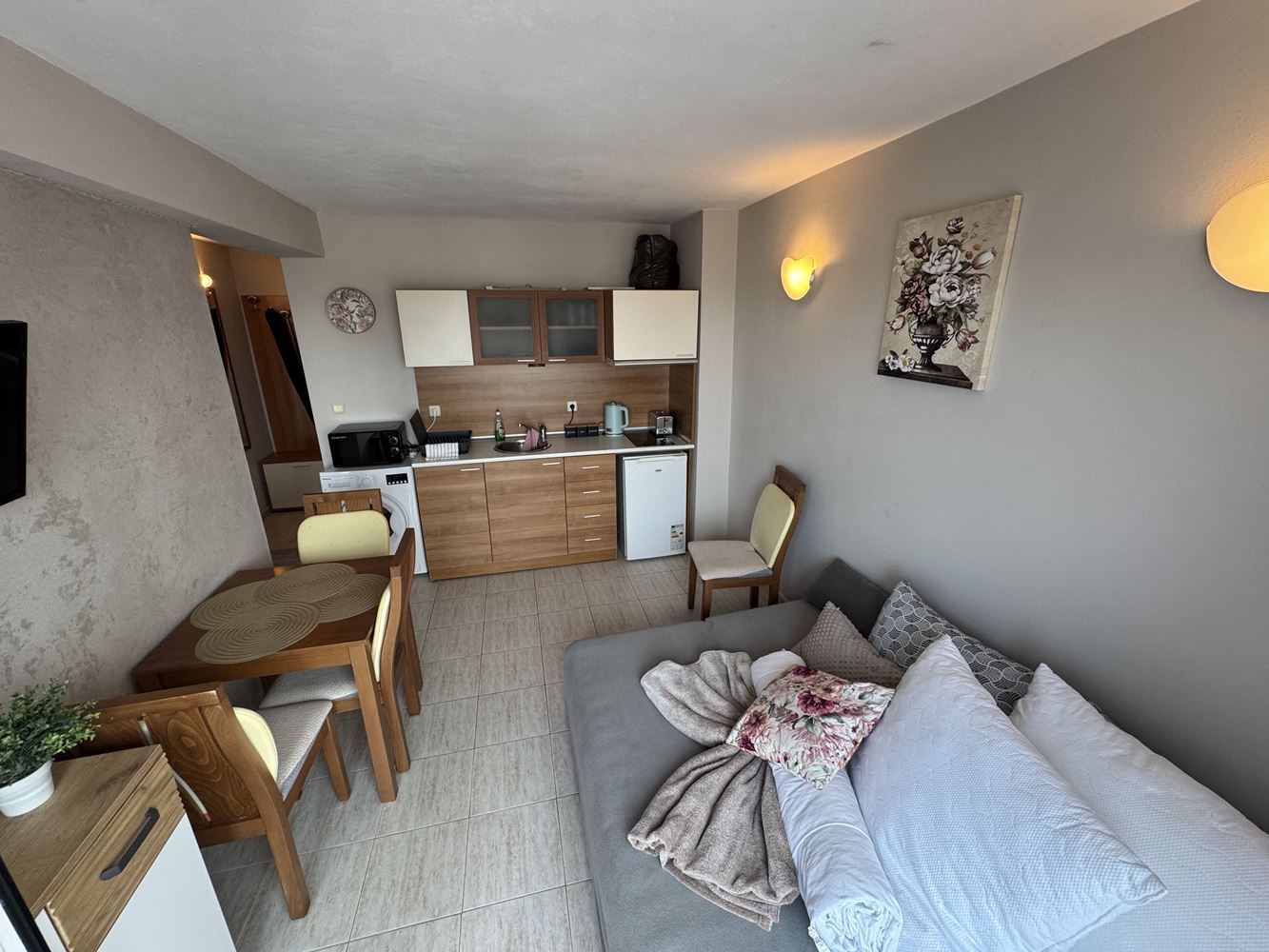 Apartament z jedną sypialnią i panoramicznym widokiem w sercu Słonecznego Brzegu