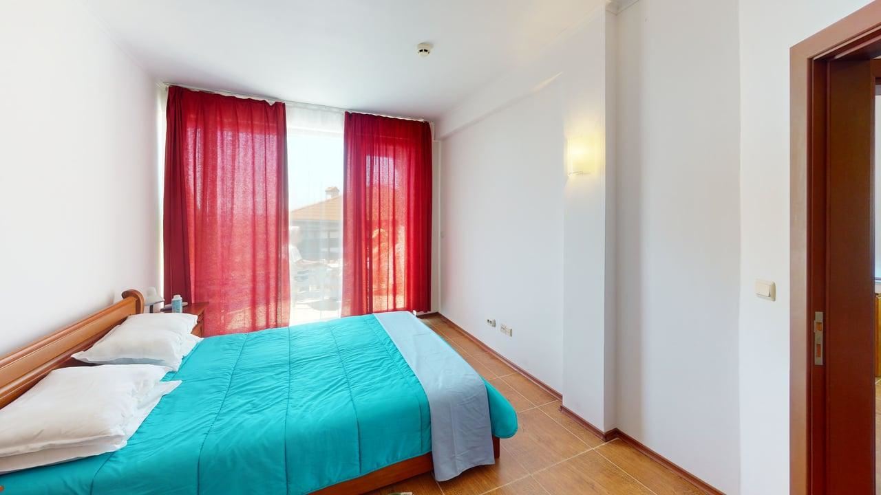 Przestronny apartament z jedną sypialnią i widokiem na morze w okolicach Słonecznego Brzegu