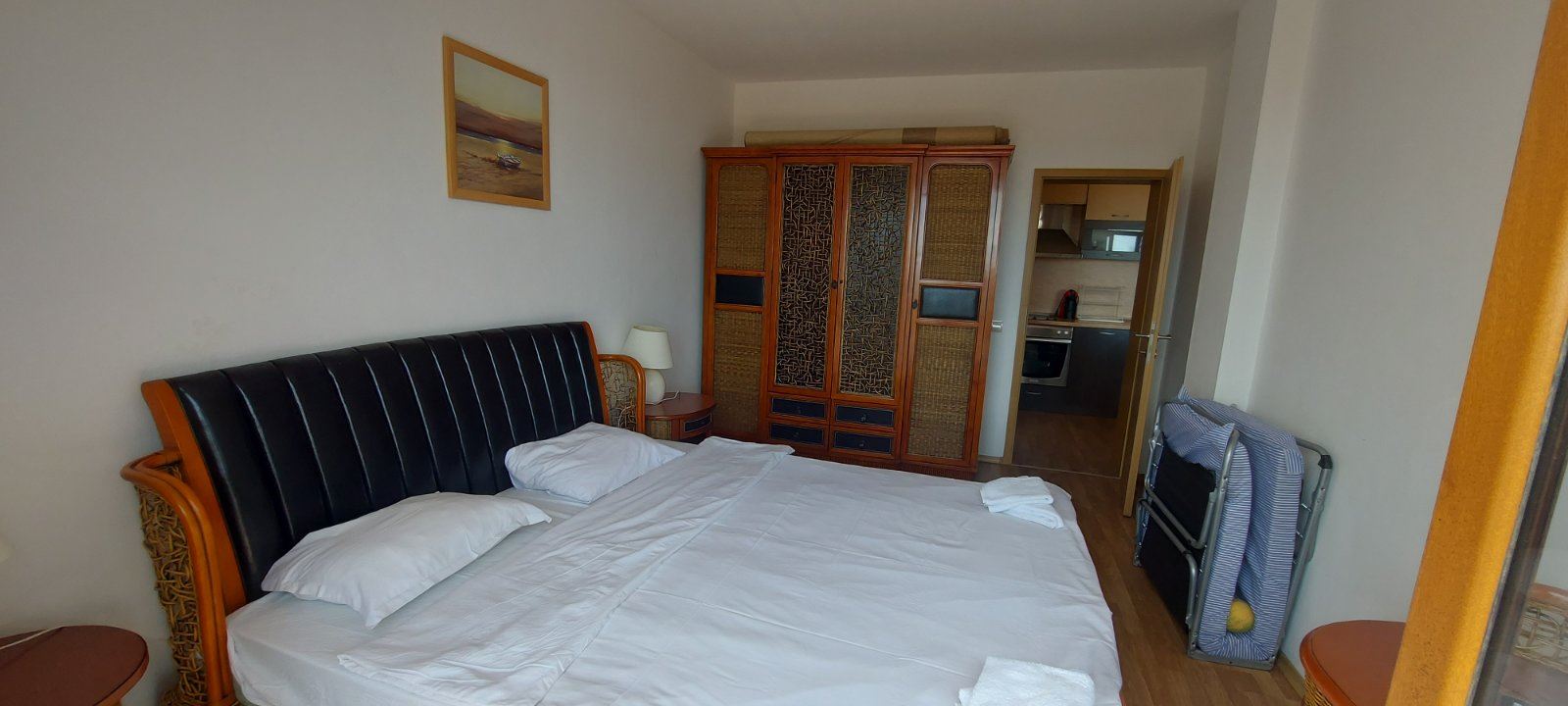 Apartament z jedną sypialnią z panoramicznym widokiem na morze w Aheloy – komfort, przestrzeń i spokój