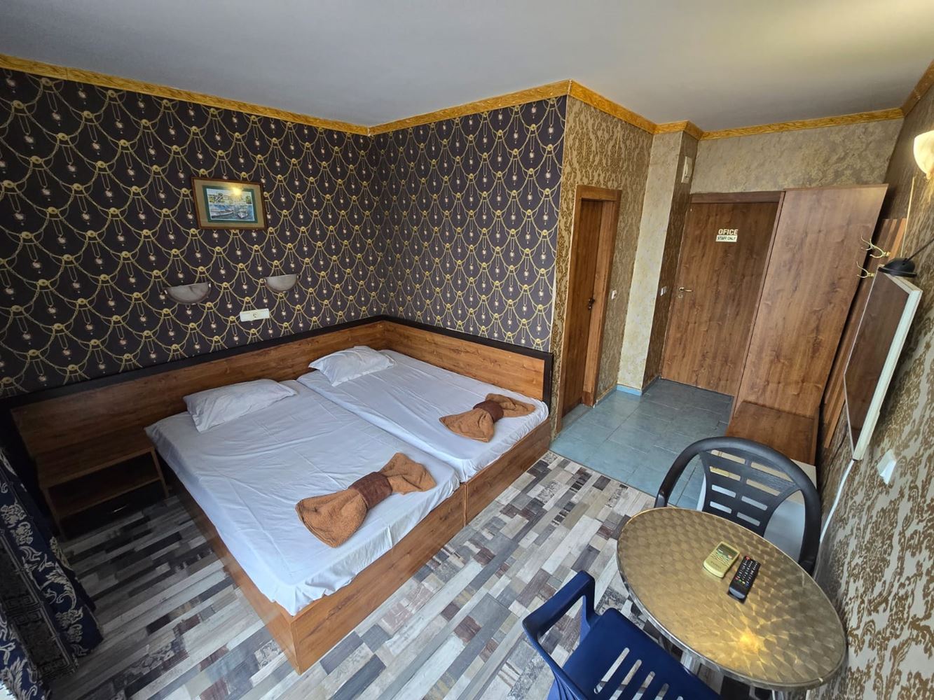 Stylowe studio w centrum Słonecznego Brzegu z widokiem na park i miasto