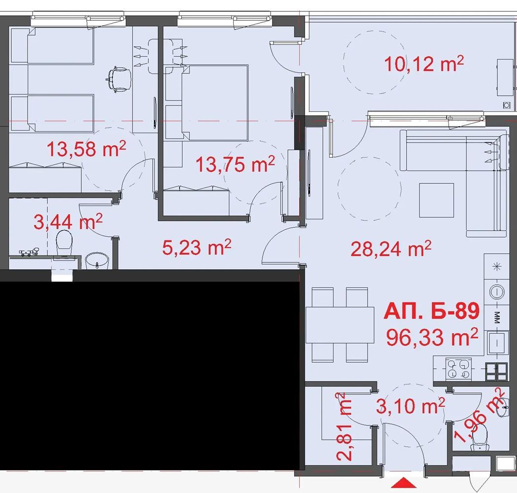Nowoczesny apartament z dwiema sypialniami i widokiem na jezioro w Burgas. Z miejscem parkingowym!