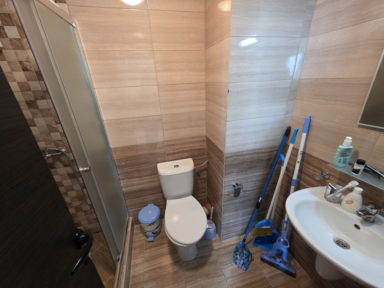 Apartament z jedną sypialnią w pierwszej linii z frontalnym widokiem na morze w Nessebarze