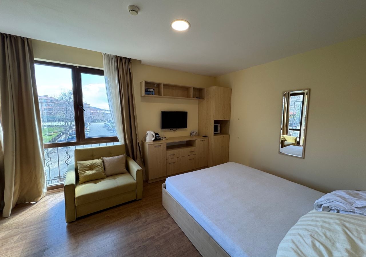 Studio w pierwszej linii brzegowej w Sveti Vlas – połączenie lokalizacji i komfortu