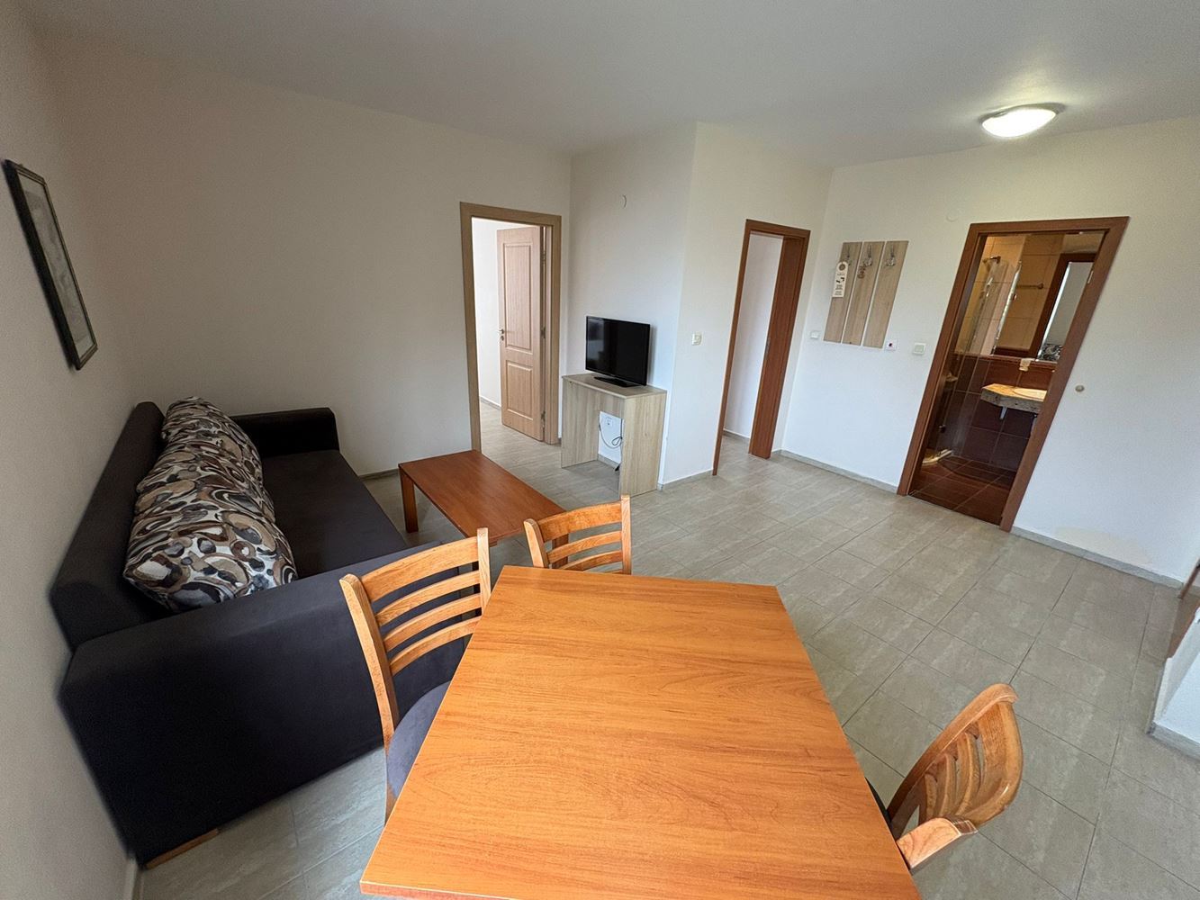 Apartament z dwiema sypialniami 300 metrów od plaży w centrum Słonecznego Brzegu
