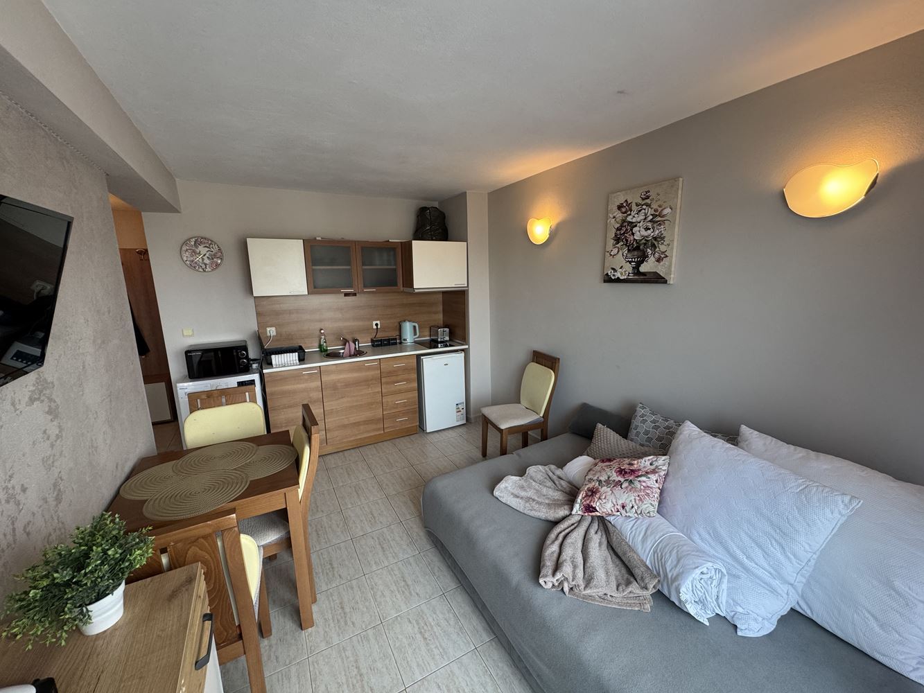 Apartament z jedną sypialnią i panoramicznym widokiem w sercu Słonecznego Brzegu