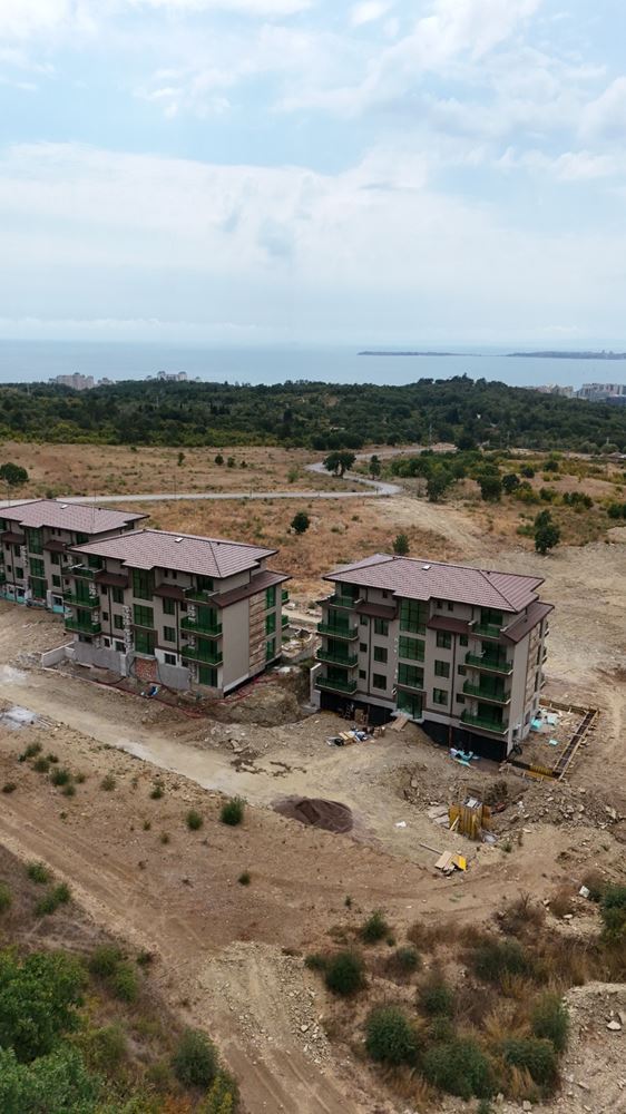 Apartament z dwiema sypialniami i panoramicznym widokiem na morze w spokojnym, zielonym kompleksie w Słonecznym Brzegu