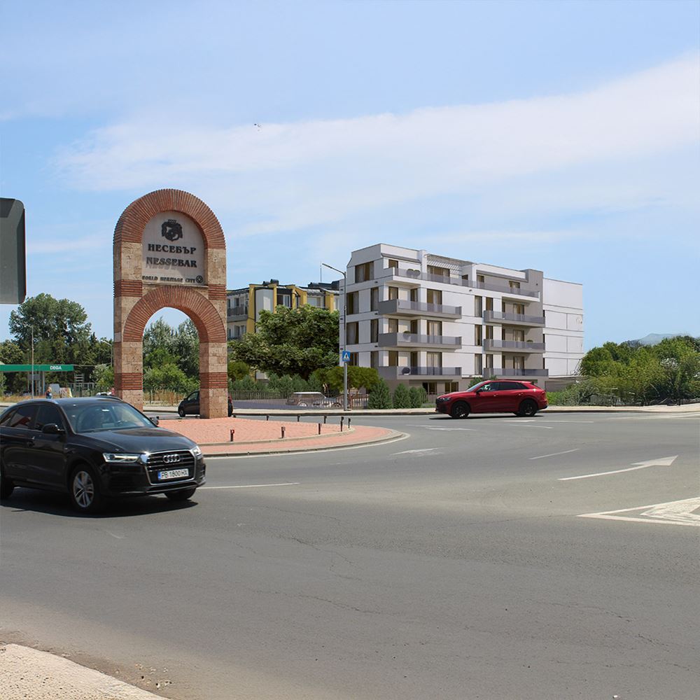 Nowe mieszkanie z jedną sypialnią w dzielnicy Cherno More, Nesebyr – Twoja szansa na dom nad morzem bez opłaty za utrzymanie