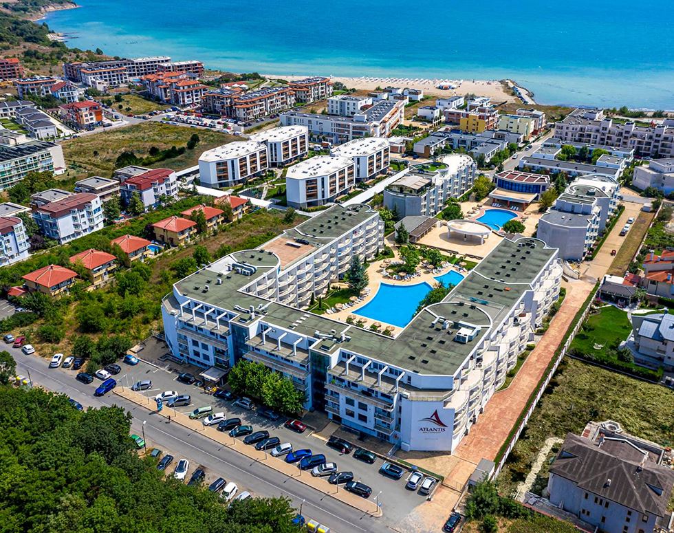 Eleganckie studio w elitarnym kompleksie w Sarafowie – zaledwie kilka kroków od plaży, luksus, SPA i basen tuż przed Tobą